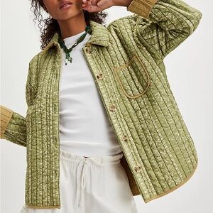 FREE PEOPLE Alexie Quilted Jacket, Size S